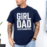 Funny Girl Dad Outnumbered Shirt, Father's Day, Birthday or Christmas Gift for Men