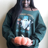 Halloween Sweatshirts with an off the shoulder style. allSKUs