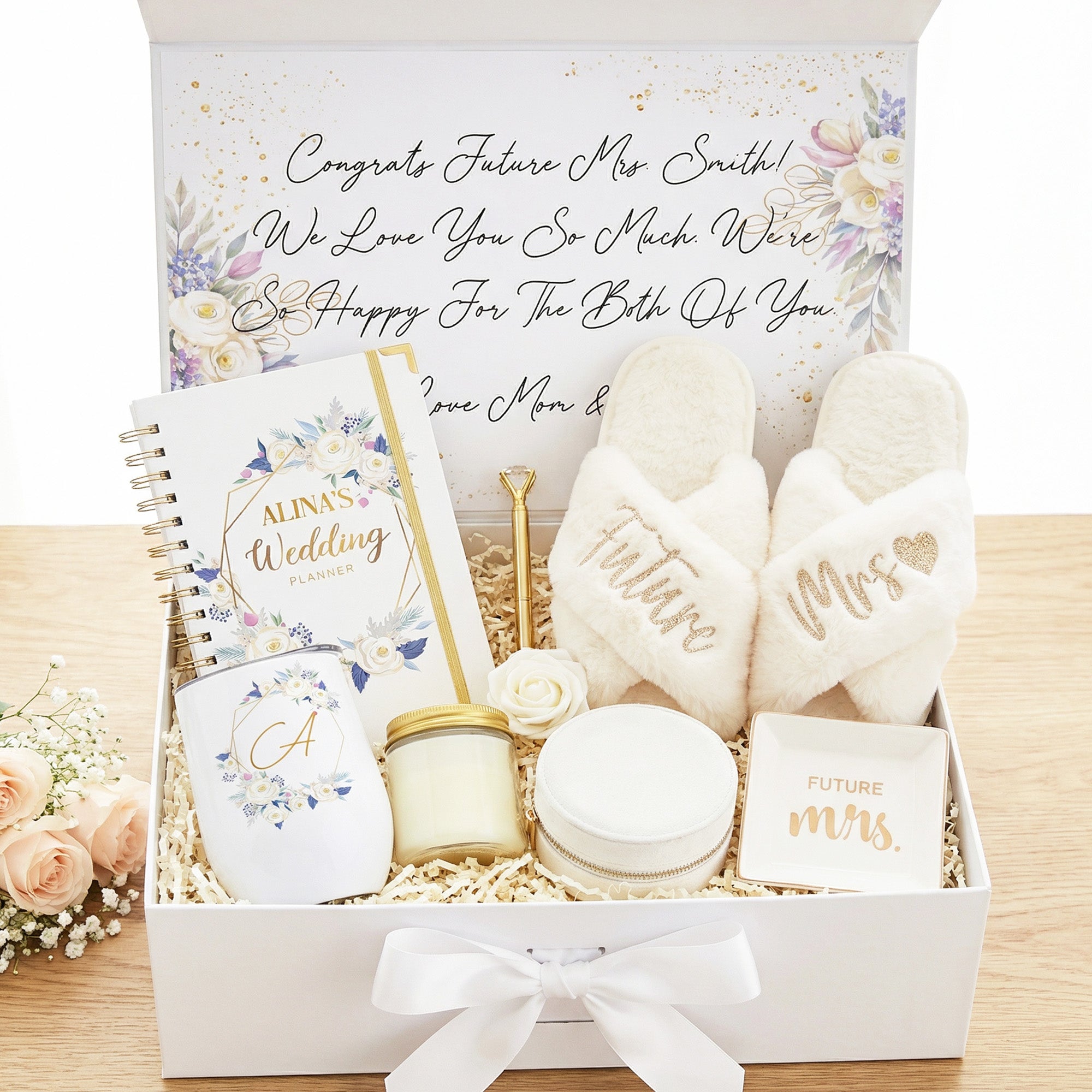 Floral Engagement Gift Box for Bride - The Best Yes Ever Gift Set