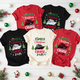 Colorful Cruise Personalized Family Christmas Vacation Shirts with Name