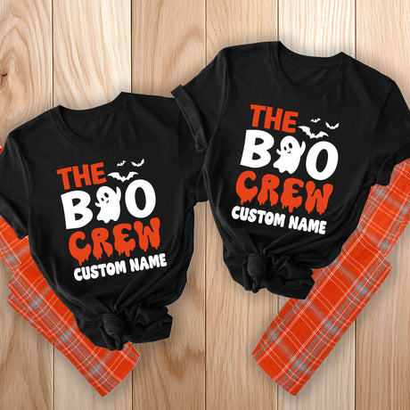 The Boo Crew Personalized Matching Family Halloween Pajamas Set for Youth and Adults