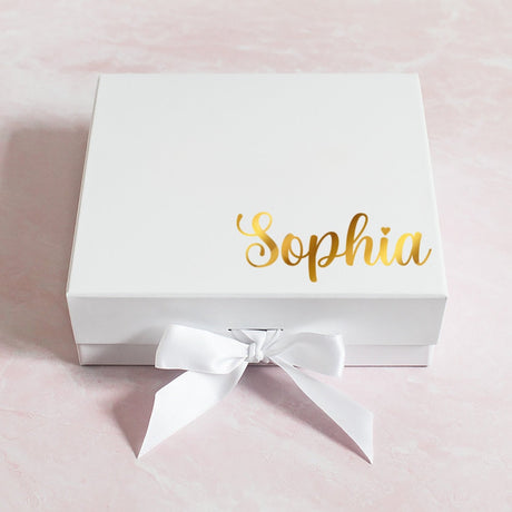 Flower Girl Proposal Bundle Gift Box, Personalized Gift from Bride for Wedding, Sunflower Bundle - Gifts Are Blue