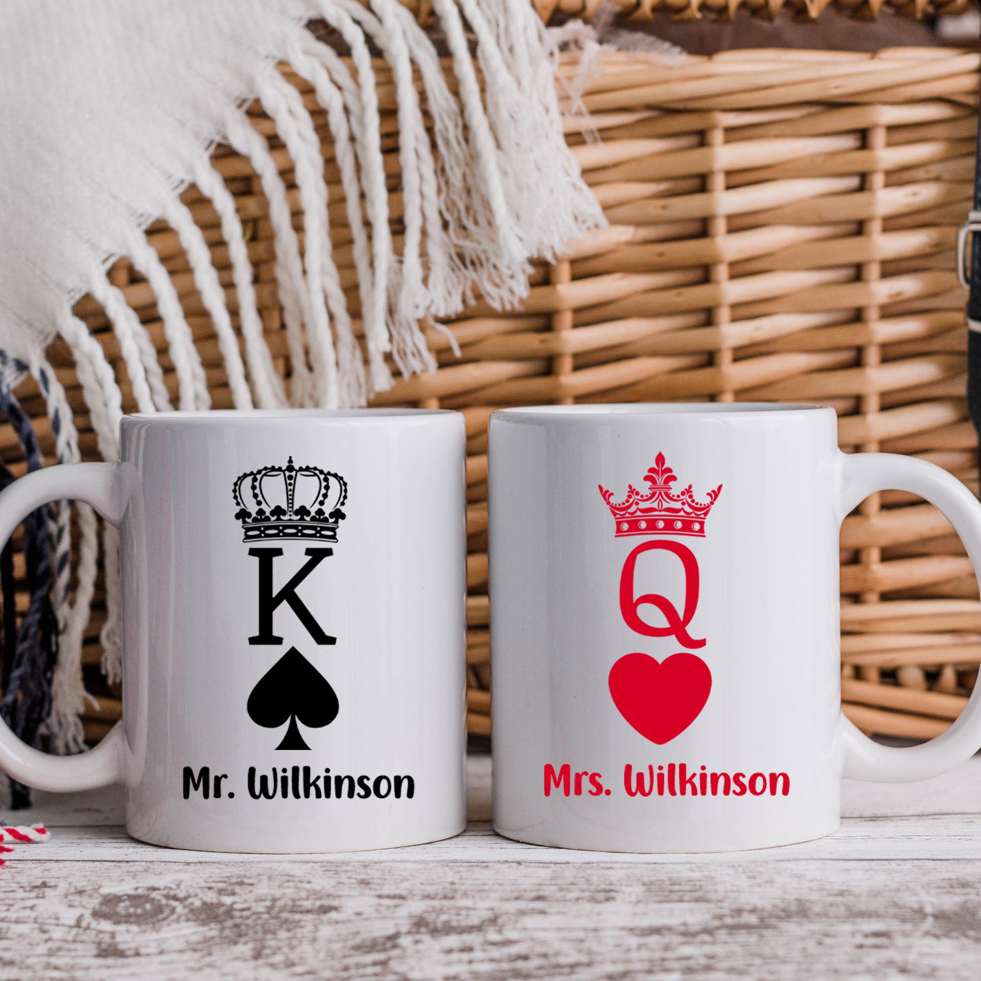 Personalized couples coffee mugs set of 2, custom couples mug set, engagement mug gift.