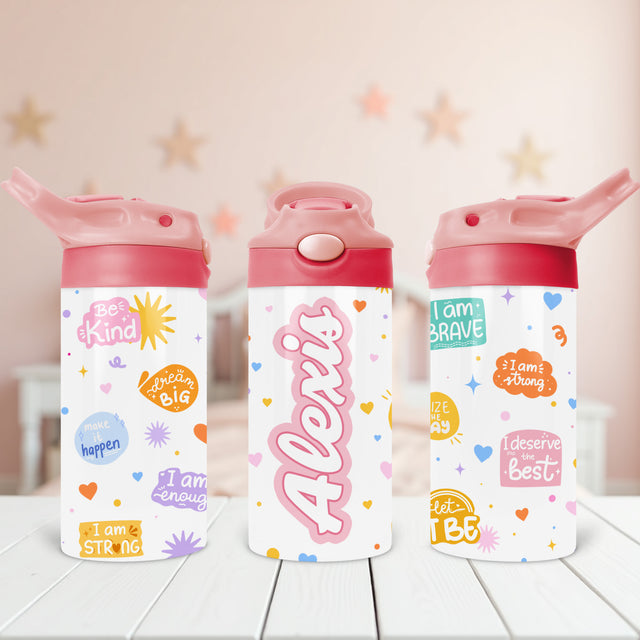 Personalized back to school gift for girls designed to inspire with affirmations and style.