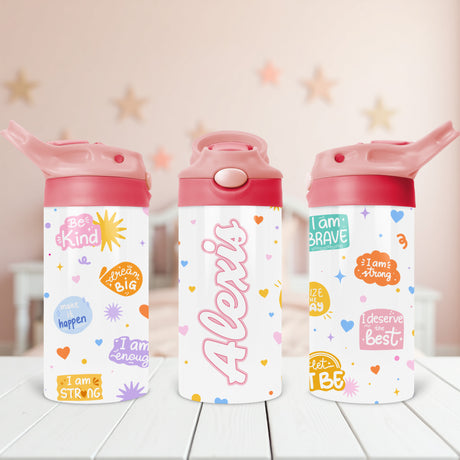 Personalized back to school gift for girls designed to inspire with affirmations and style.