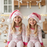 Personalized Santa Hats with name for Family, Friends, and Christmas Parties, Variety of Styles