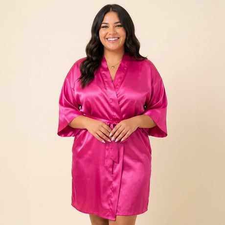 Womens Satin Robes, Sizes Small - 5XL - Gifts Are Blue