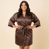 Womens Satin Robes, Sizes Small - 5XL