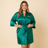Personalized Emerald Green Robes for Women and Girls