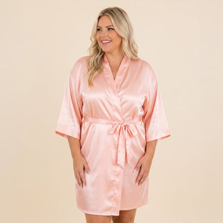 Womens Satin Robes, Sizes Small - 5XL - Gifts Are Blue