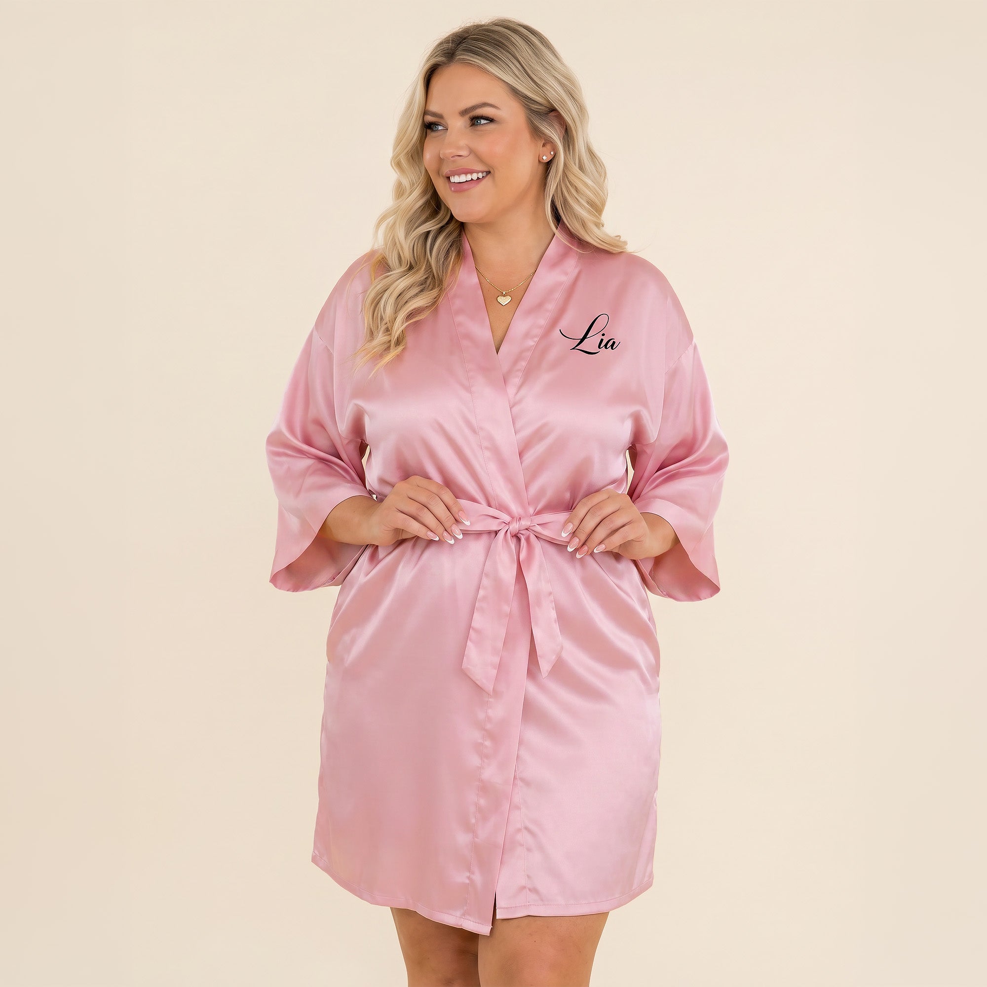 Personalized Rose Pink Robes for Women and Girls