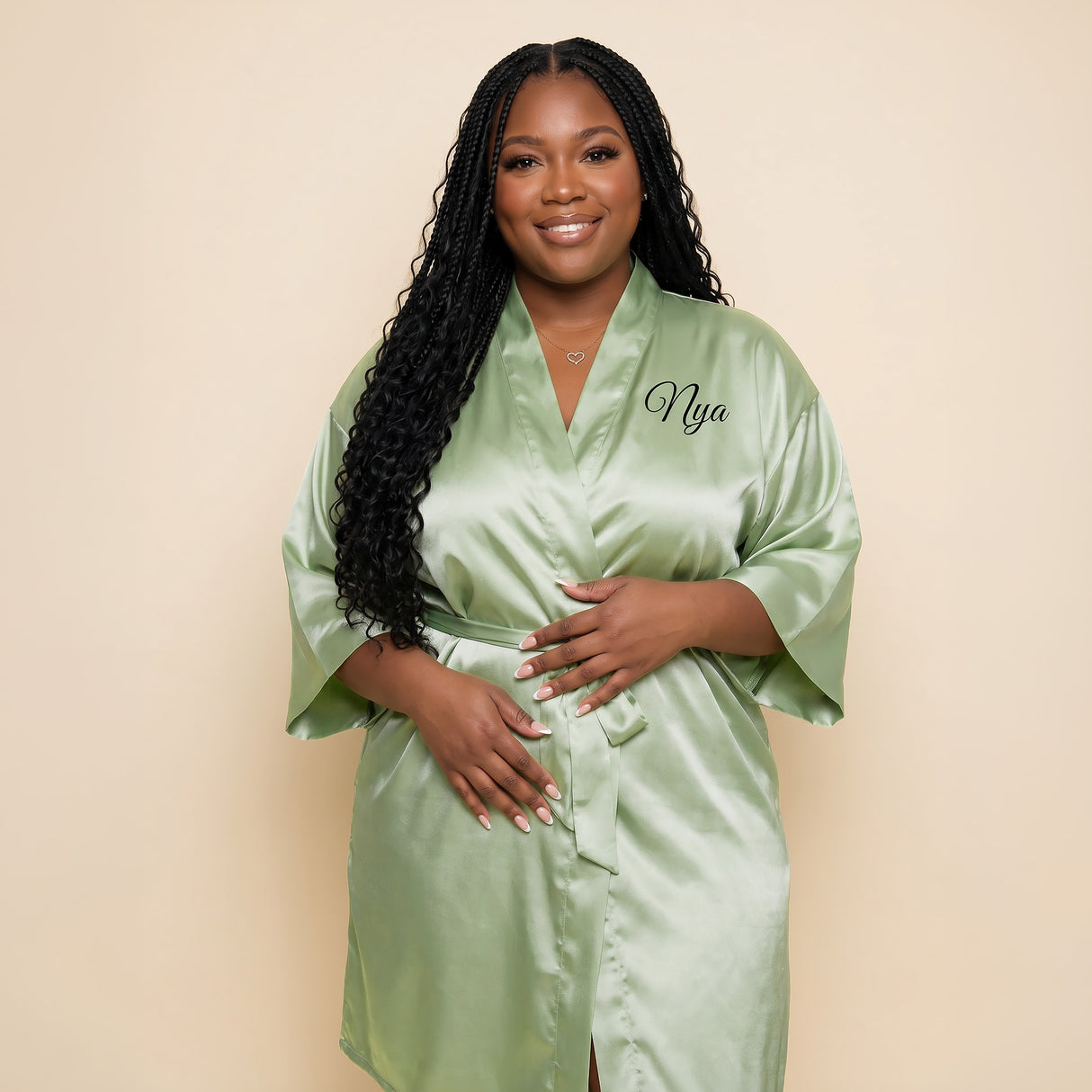Personalized Sage Green Robes for Women and Girls