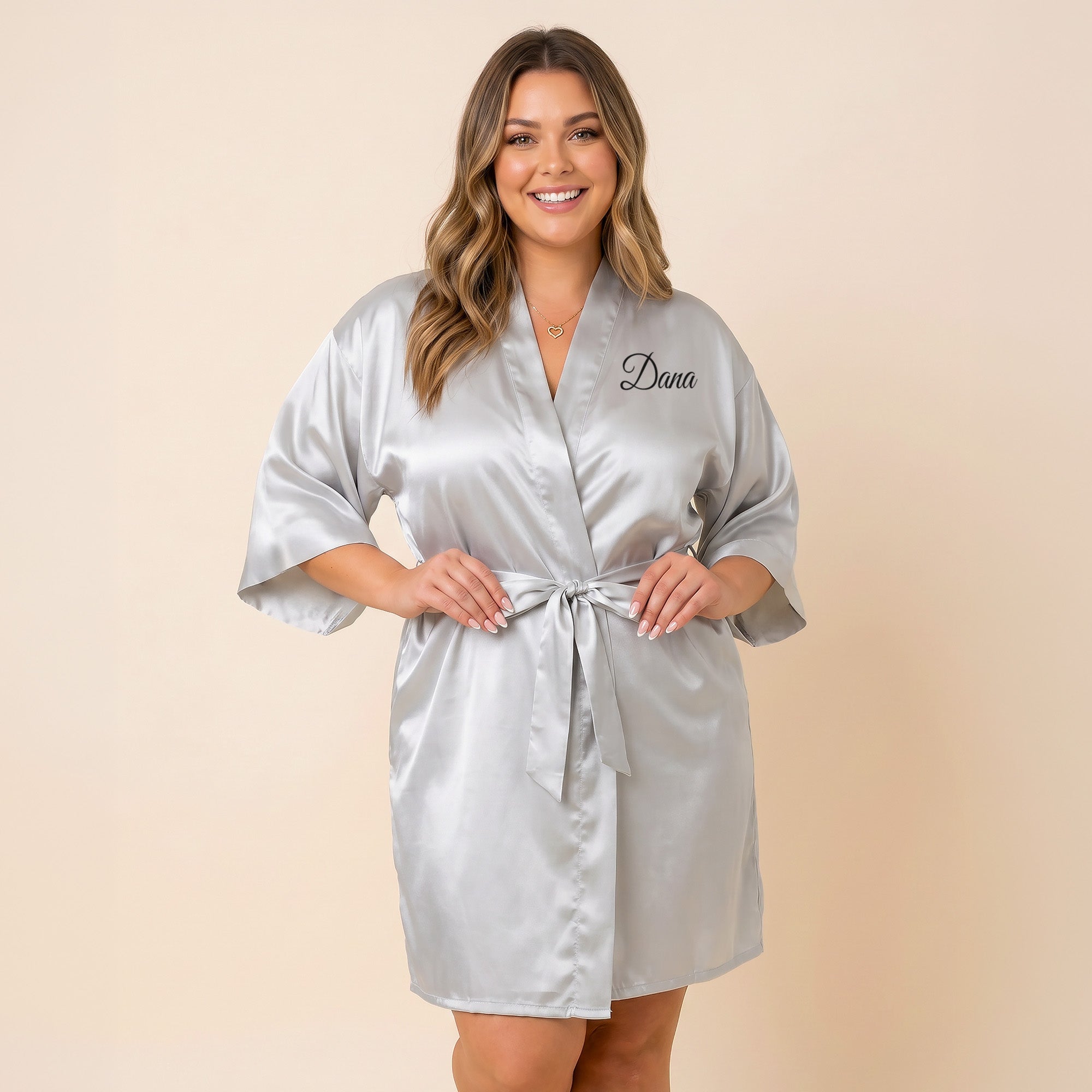 Personalized Misty Silver Robes for Women and Girls