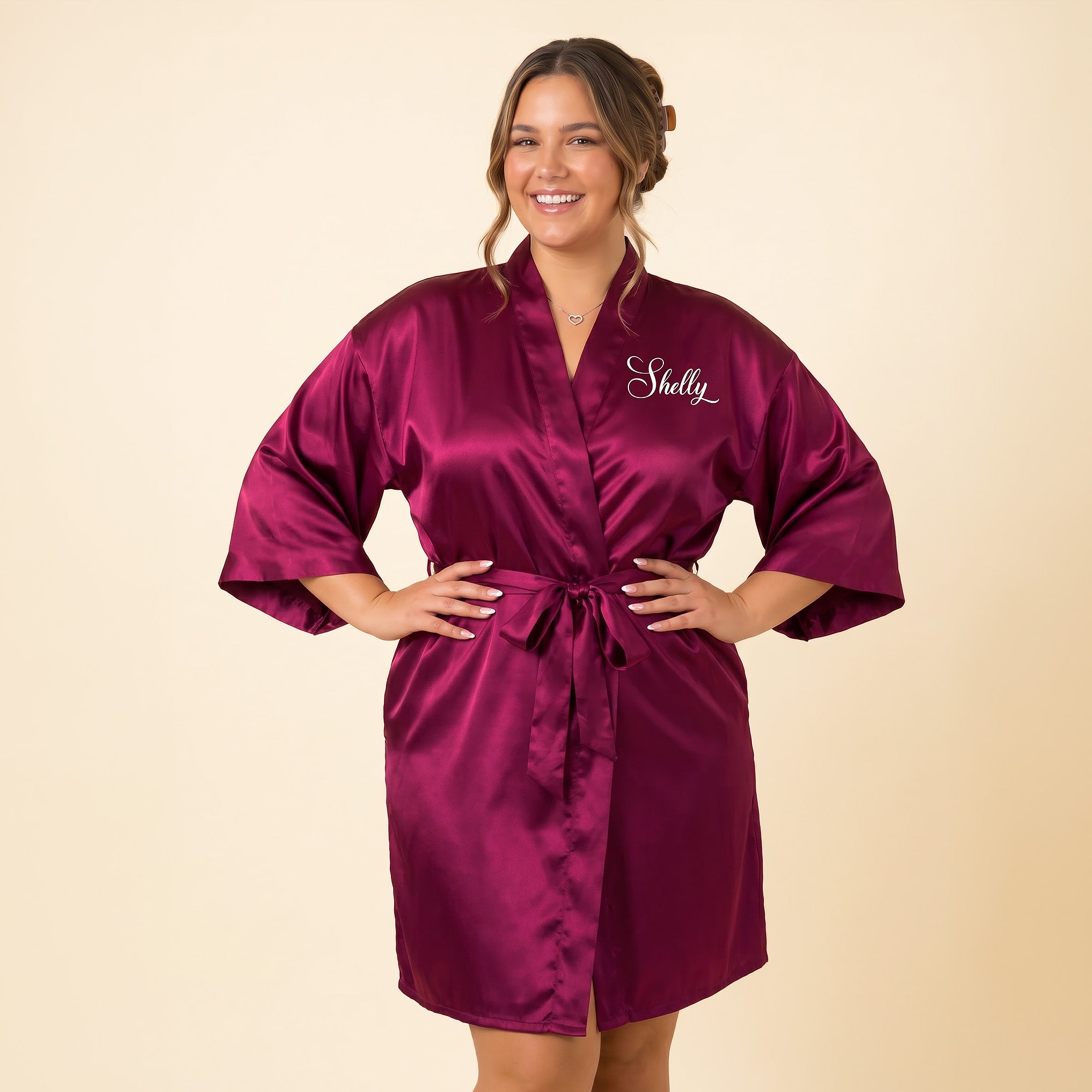 Personalized Wine Burgundy Robes for Women and Girls
