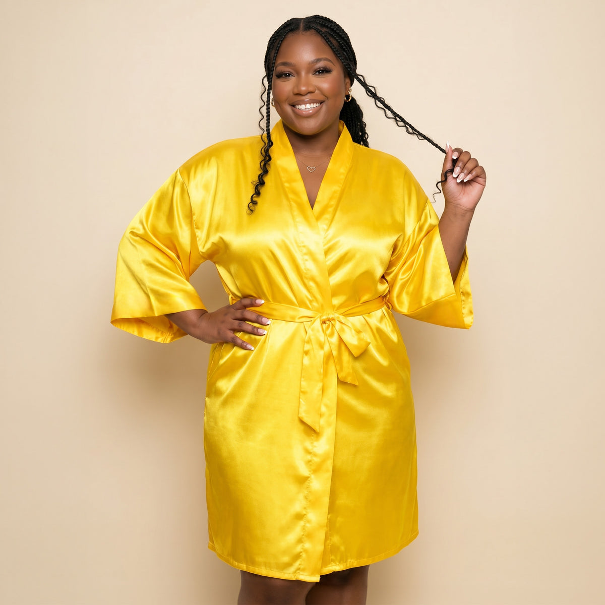 Womens Satin Robes, Sizes Small - 5XL