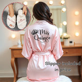 Pretty Quinceanera Robe and Slipper Set, Mis Quince Anos, Robes for Mama de Quince, Mis Quince Robe, Quinceanera Gifts, Satin Quince Robes