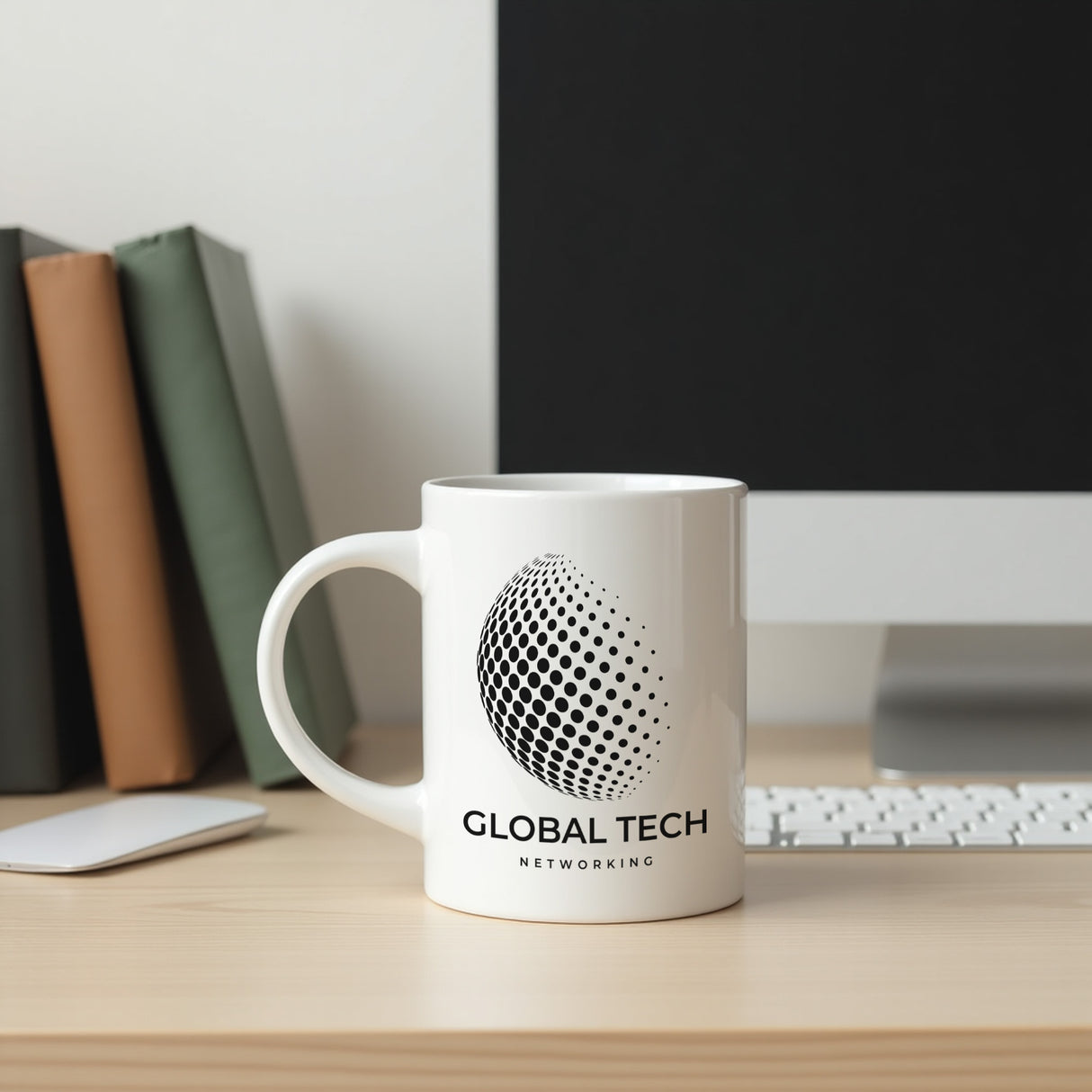 Custom mugs with corporate logos. Employee appreciation gifts.