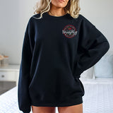 Proud Member of the Naughty List Club Front and Back Sweatshirt - Christmas Sweatshirt - Sizes S to 5XL