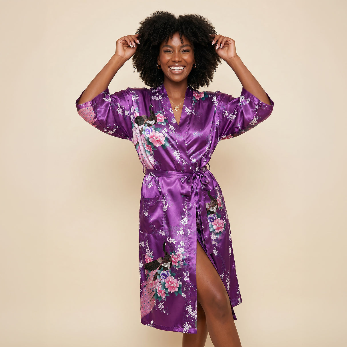 Medium Length Womens Robes - 2 to 18 - Floral Bride & Bridesmaid Robes