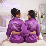 Classic Princess Quince Robe Personalized, Quinceanera Gift