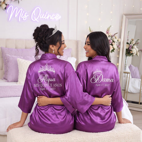 Classic Princess Quinceanera Robe Personalized, Quince Gift - Gifts Are Blue