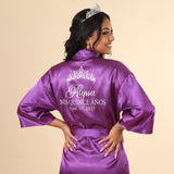 Classic Princess Quince Robe Personalized, Quinceanera Gift