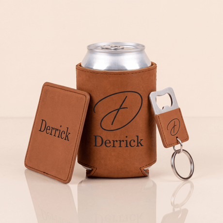 3 Piece Personalized Groomsmen Proposal Gift Set - Gifts Are Blue