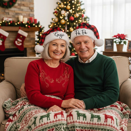 Personalized Santa Hats with Names for Family, Friends & Xmas Parties! - Gifts Are Blue