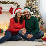 Personalized Santa Hats with name for Family, Friends, and Christmas Parties, Variety of Styles