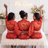 Classic Princess Quince Robe Personalized, Quinceanera Gift