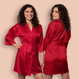 Mi Amor Template Personalized Robes - Interlocking Hearts Design - Custom Robes for Womens and Womens Plus