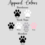 Reindeer Initial Personalized Dog Christmas Outfit with Name, Hoodies, Bandanas & Tanks, Sizes XS-3XL