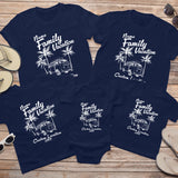 Custom family road trip van vacation shirts personalized with names for matching family travel tees and group road trip outfits.