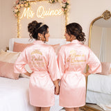 Classic Princess Quince Robe Personalized, Quinceanera Gift