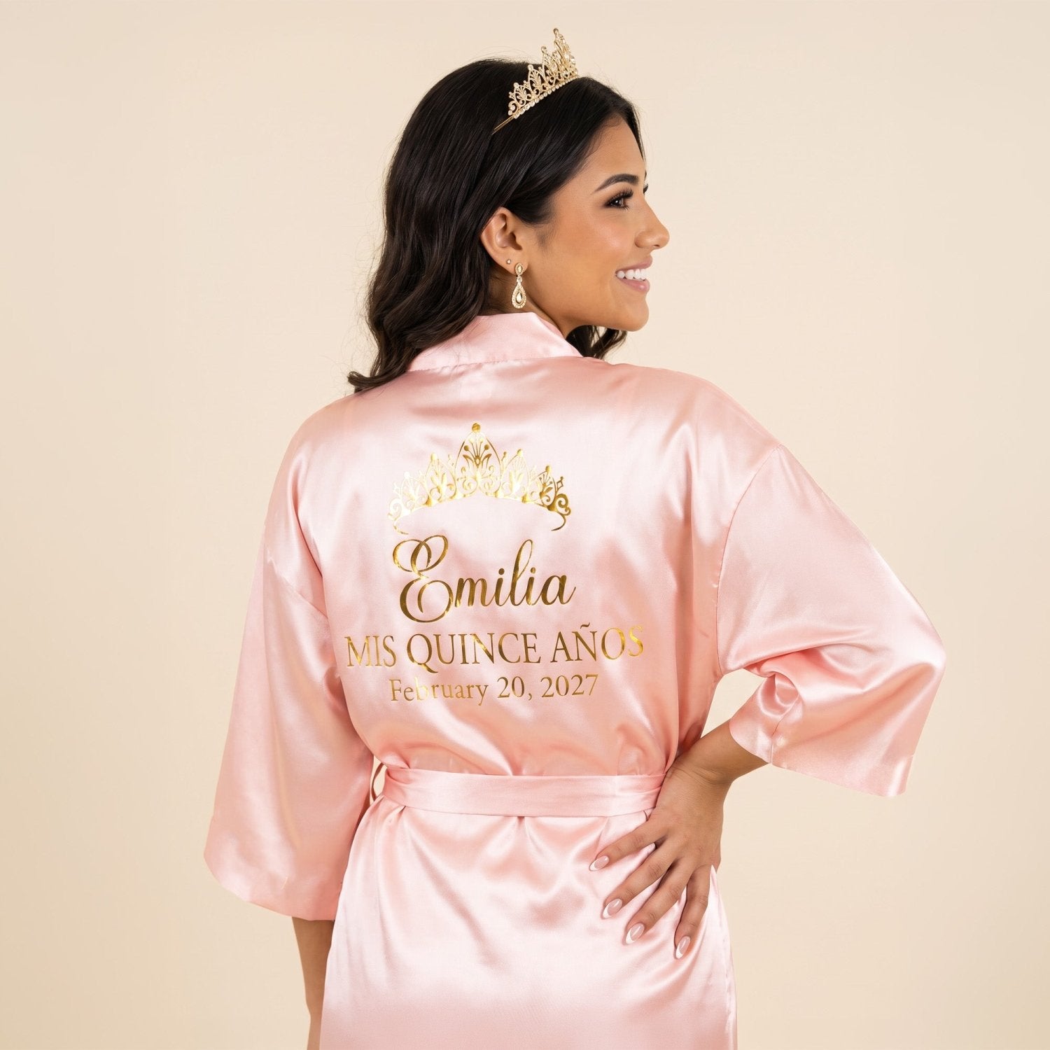 Classic Princess Quinceanera Robe Personalized, Quince Gift - Gifts Are Blue