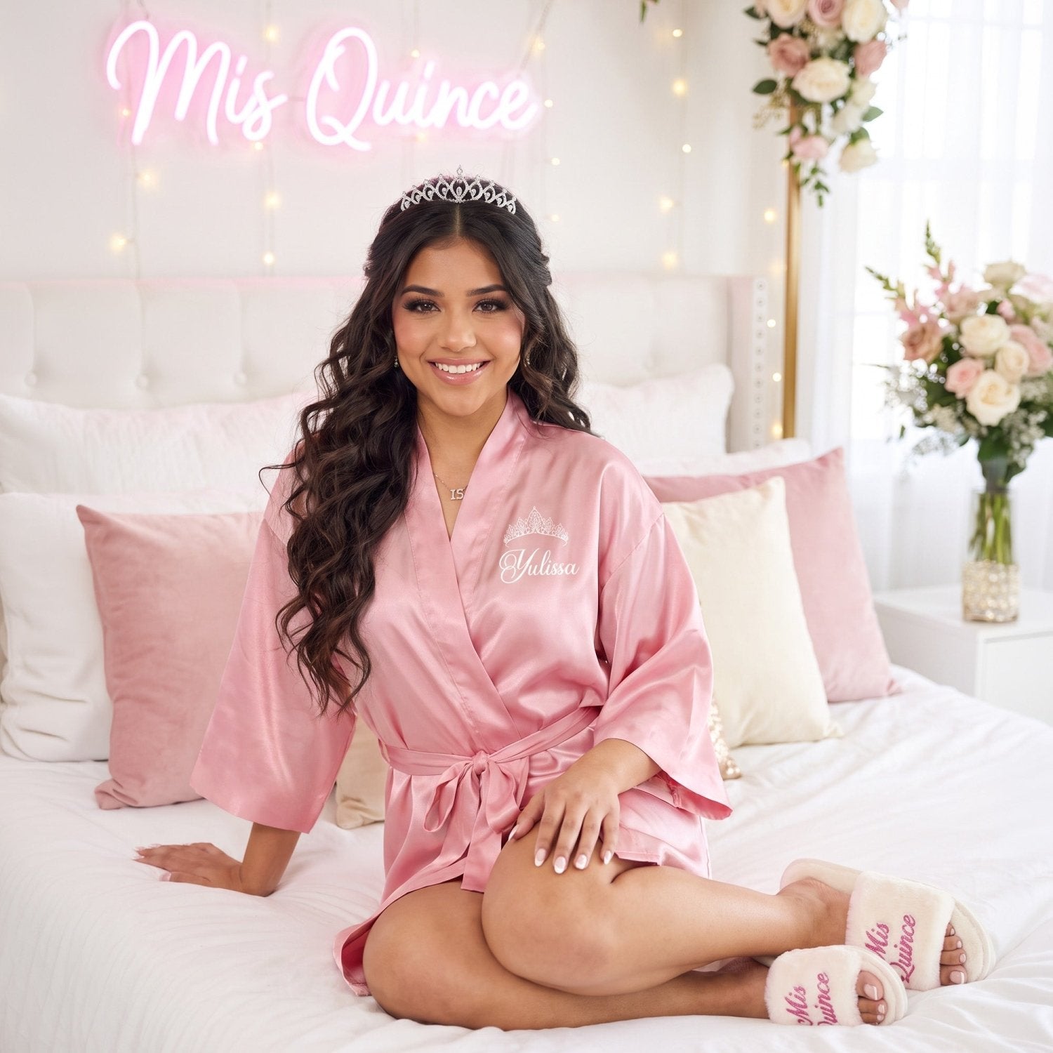 Classic Princess Quinceanera Robe Personalized, Quince Gift - Gifts Are Blue