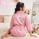 Classic Princess Quince Robe Personalized, Quinceanera Gift
