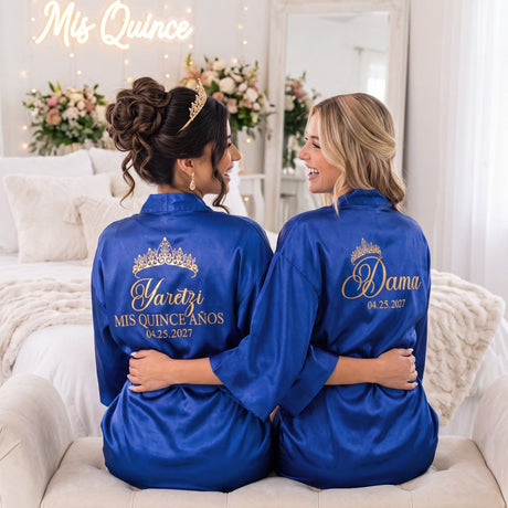 Classic Princess Quinceanera Robe Personalized, Quince Gift - Gifts Are Blue