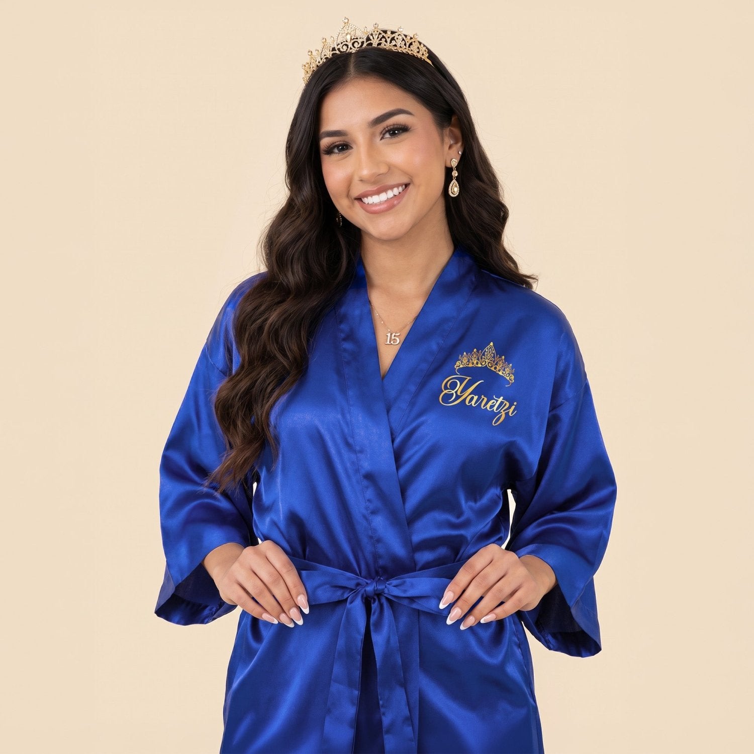 Classic Princess Quinceanera Robe Personalized, Quince Gift - Gifts Are Blue