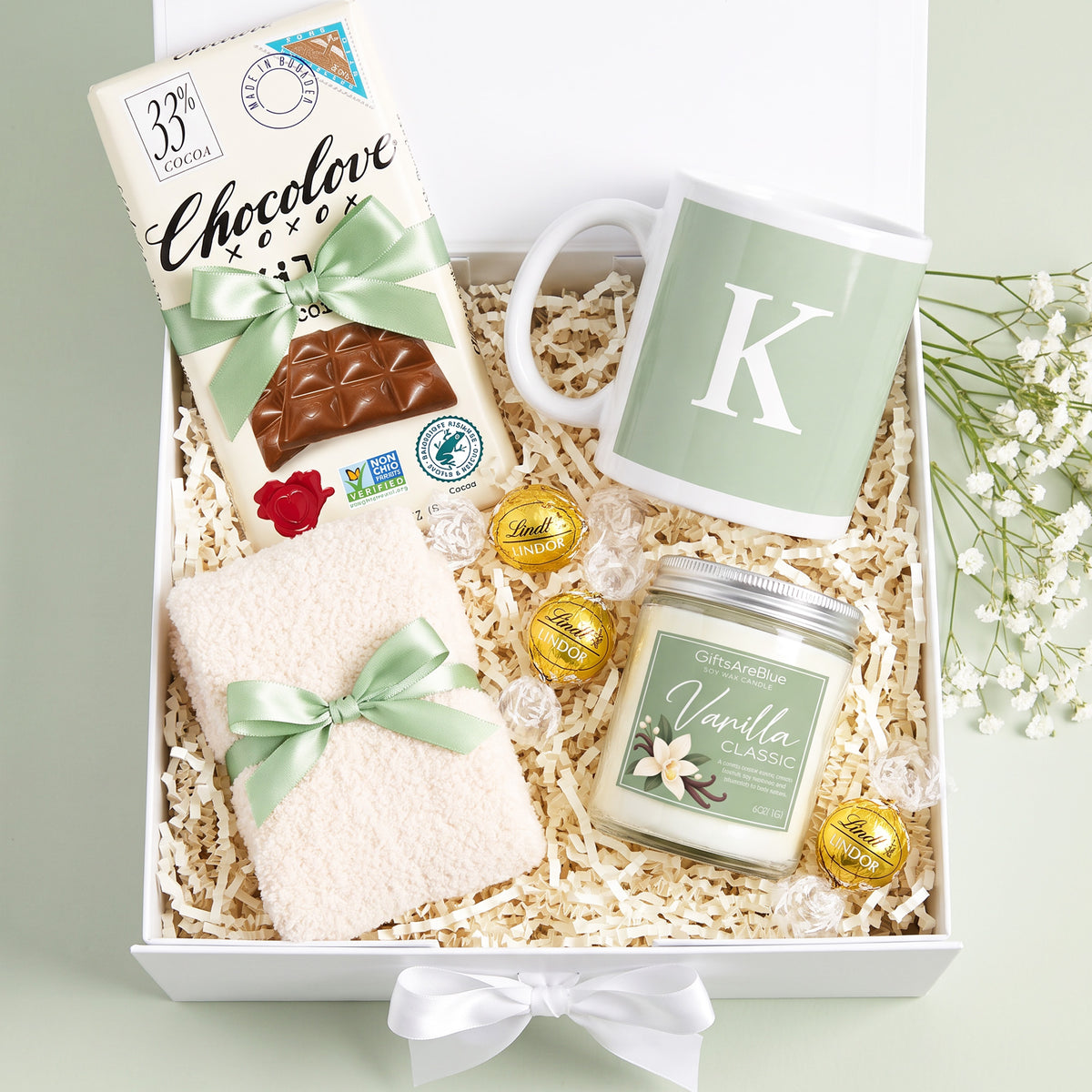 A Little Birthday Happiness Gift Box for Her - Sage Green
