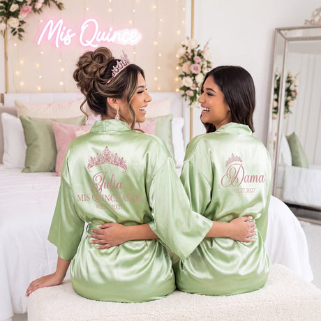 Classic Princess Quinceanera Robe Personalized, Quince Gift - Gifts Are Blue