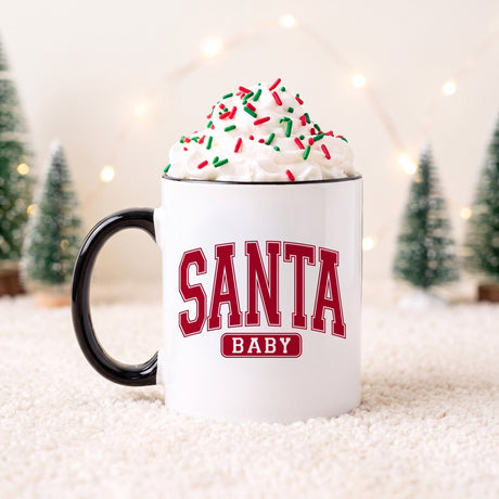 Santa Baby Christmas Mug - Gifts Are Blue