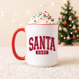 Santa Baby Christmas Mug - Gifts Are Blue