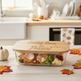 Funny Thanksgiving Custom Glass Containers, Baking Dishes and Food Storage
