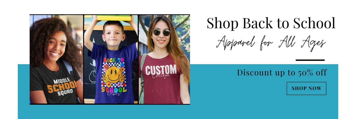 Shop our back to school collection of tshirts, backpacks, journals, tumblers, juice bottles and more.