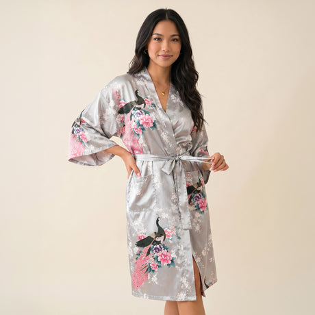 Medium Length Womens Robes - 2 to 18 - Floral Bride & Bridesmaid Robes