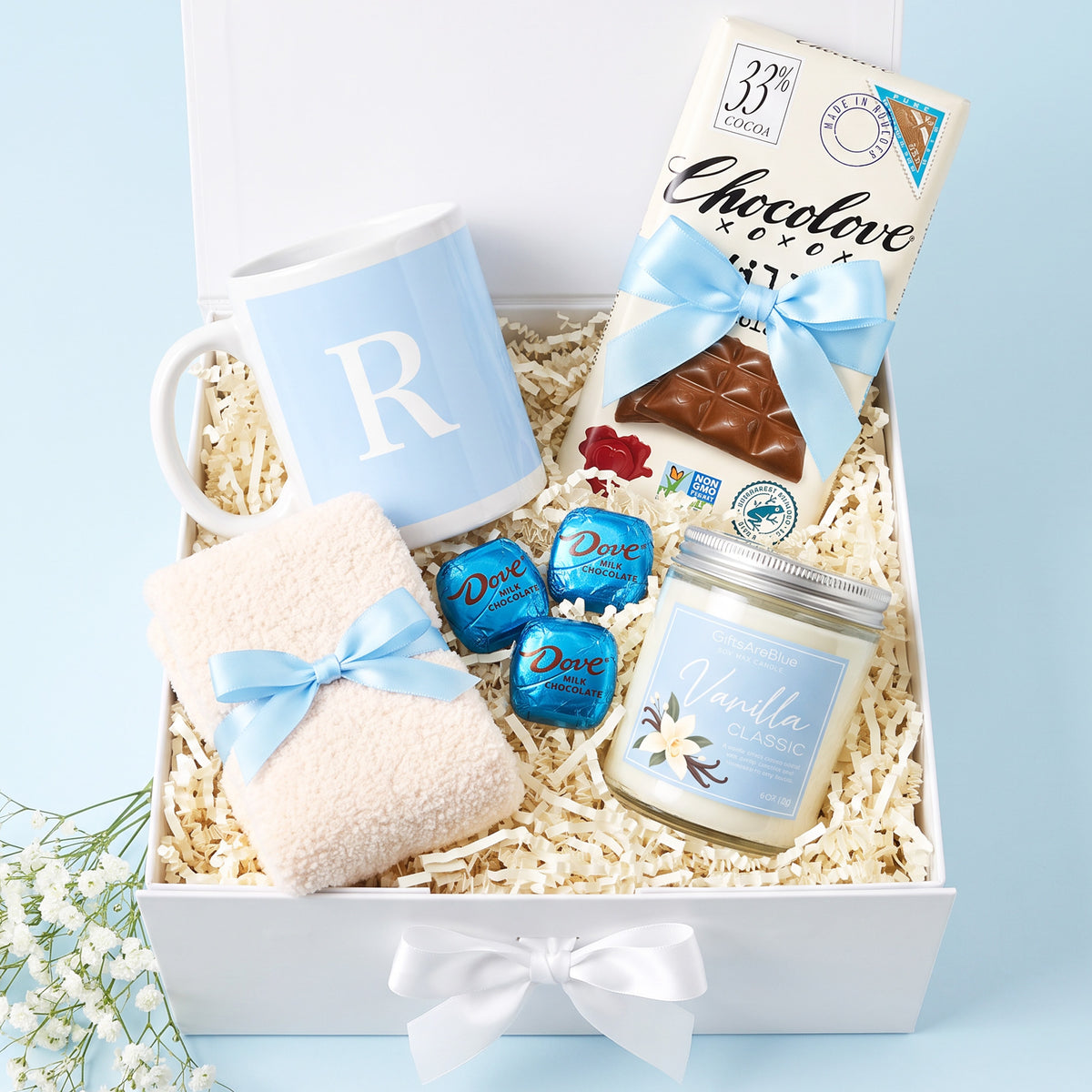 A Little Birthday Happiness Gift Box for Her - Light Blue