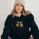 Simple and Cute Reindeer Sweatshirt - Christmas Sweatshirt - Sizes S to 5XL