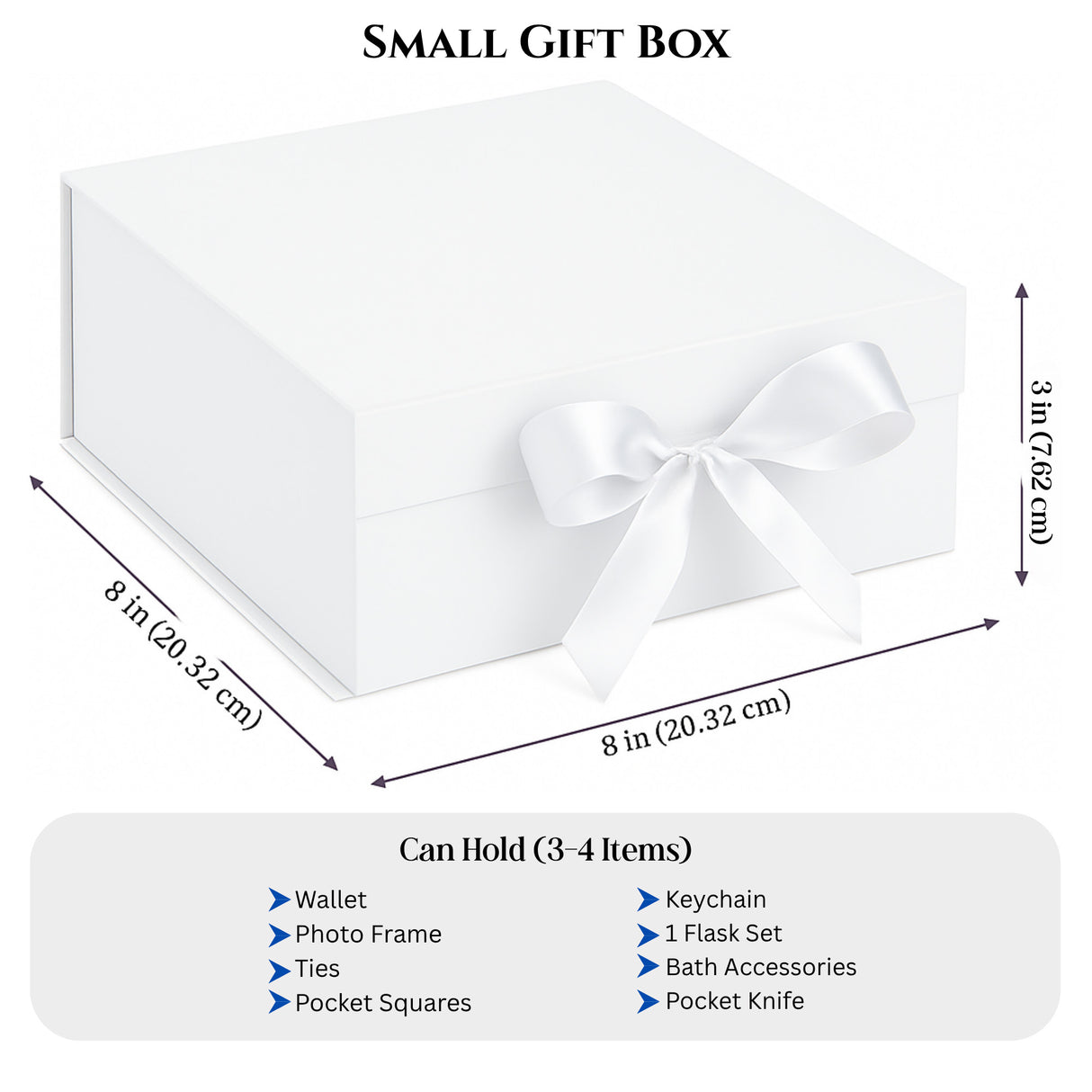Multi Design Personalized Empty Christmas Gift Boxes w Magnetic Lid, Bow and Crinkle Paper