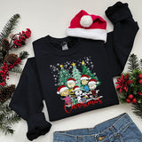 Christmas Dog and Friends Holiday Sweatshirt - Christmas Sweatshirt - Sizes S to 5XL
